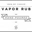Mini White Vapor Rub Decal