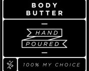 Small Black Body Butter Decal