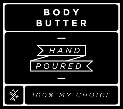 Small Black Body Butter Decal