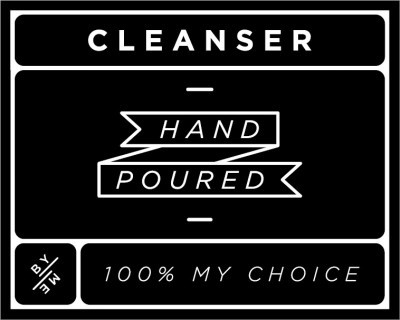 Small Black Cleanser Decal