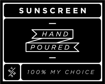 Small Black Sunscreen Decal