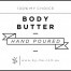 Small White Body Butter Decal