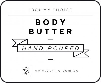 Small White Body Butter Decal