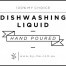 Small White Dishwashing Liquid Decal