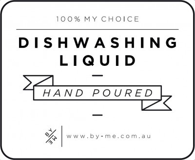 Small White Dishwashing Liquid Decal