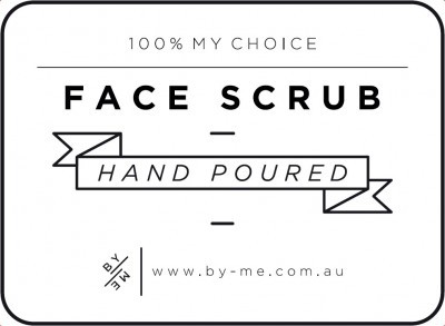 Small White Face Scrub Decal
