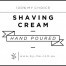 Small White Shaving Cream Decal