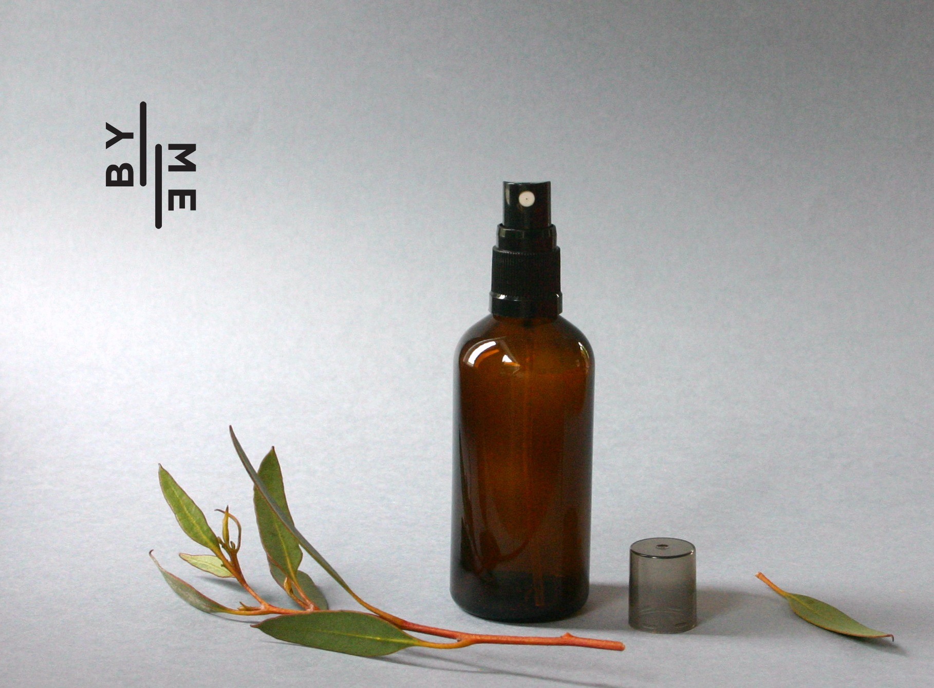 100ml amber glass spray bottle