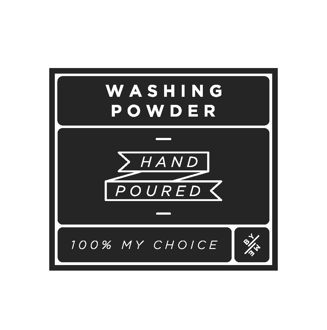 SMALL Washing Powder Label – Black