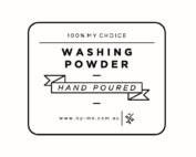 Washing powder label