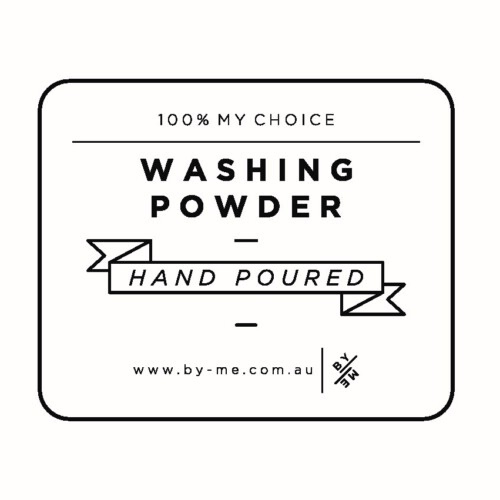 Washing powder label